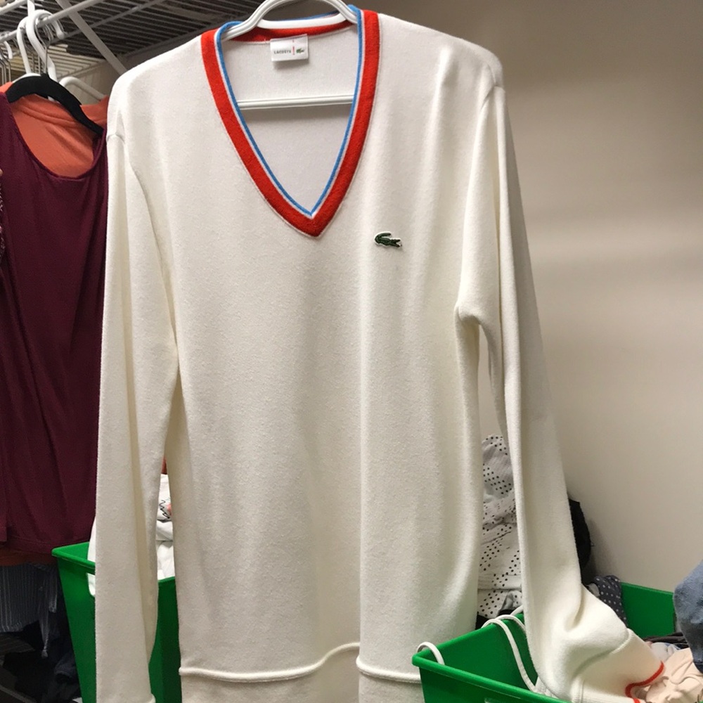 Lacoste v neck sweater